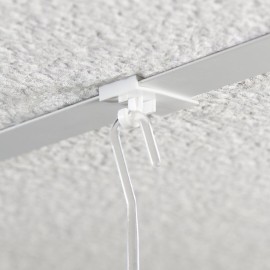 GeckoTeq 2kg Plafond schuif clip haak wit plastic - per stuk