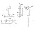 GeckoTeq Scharnierend Zelf remmende paneel nok - 16/24kg