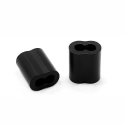 GeckoTeq Knelbus Draadklem 1,5mm in zwart en alu