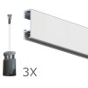 Ophangset 4 meter PRO - Artiteq kwaliteitsrail