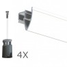 Ophangset 6 meter PLAFOND - Artiteq kwaliteitsrail