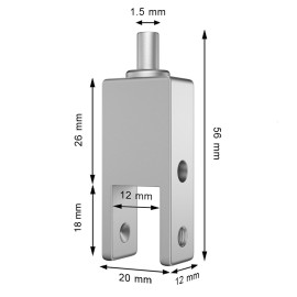 GeckoTeq Akoestische paneel klemmen 12,0mm - 25kg