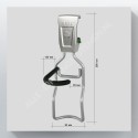 GeckoTeq Fiets Ophangsysteem Set voor 1 Fiets incl. muurbeschermer - GSH120