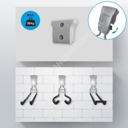 GeckoTeq Fiets Ophangsysteem Set voor 1 Fiets - GSH119 Horizontaal