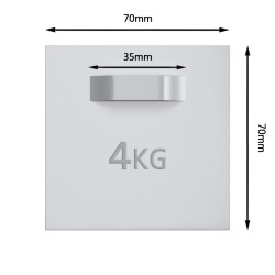 GeckoTeq Bulk verpakking DiBond Glas Forex Spiegel Hangers