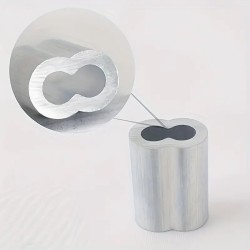 Geckoteq Klembus Draadklem 1,0 mm in zwart en alu