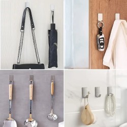 Zelfklevende RVS Wandhaak – Sterke Plakhaak Zonder Boren (3x)