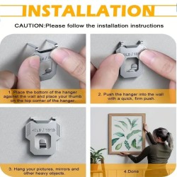 Gipsplaat Klauw Ophanghaak 18 kg – Sterke Metaal Haak voor Schilderijen en Spiegels