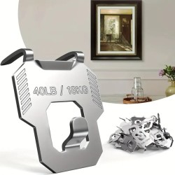 Gipsplaat Klauw Ophanghaak 18 kg – Sterke Metaal Haak voor Schilderijen en Spiegels