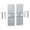 GeckoTeq Dibond Hanger veiligheid set compleet (2 x dibond hanger + 2 T-schroef + 2 x plug + 2 gratis bumpers) - 6 kg