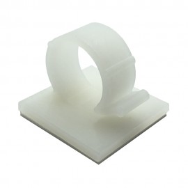 GeckoTeq Zelfklevende kabelhaken – Nylon wit (prijs per 2 stuks)