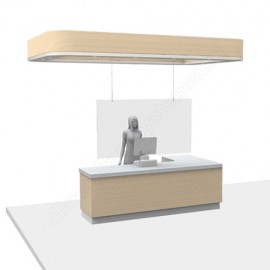 GeckoTeq Plafond clip wit metaal -  ook voor Corona Schermen - 7kg - per stuk