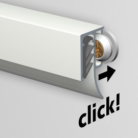 Artiteq Memo Rail wit en alu (incl. eindkapjes en bevestigingsmaterialen)