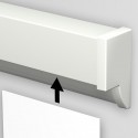 Artiteq Memo Rail wit en alu (incl. eindkapjes en bevestigingsmaterialen)
