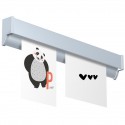 Artiteq Memo Rail wit en alu (incl. eindkapjes en bevestigingsmaterialen)