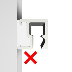 Artiteq Contour rail  (wel plafond aansluitend)