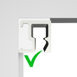 Artiteq Contour rail  (wel plafond aansluitend)