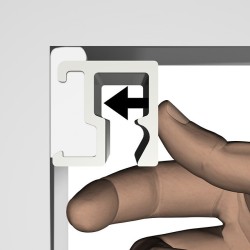 Artiteq Contour rail  (wel plafond aansluitend)