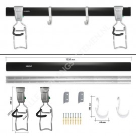 Fiets Ophangsysteem Set voor 2 Fietsen & 2 Helmen - GSH112