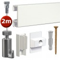 Artiteq Click Rail Set in wit 200cm - 20kg